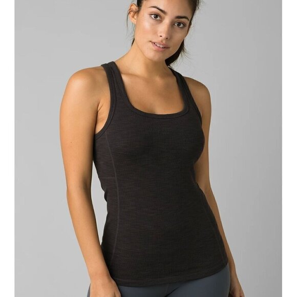 NWT Prana Becksa Tank in Black Heather - Size Extra Small - Picture 1 of 10